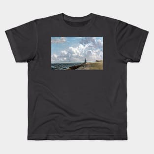 John Constable Harwich The Low Lighthouse and Beacon Hill Kids T-Shirt